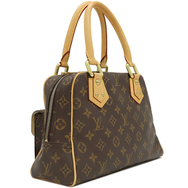 ルイヴィトン LOUIS VUITTON マンハッタン PM M40026 モノグラム モノグラムキャンバス ハンドバッグ ゴールド金具 茶