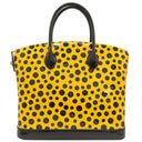 ルイヴィトン LOUIS VUITTON ロックイット MM M91398 ジョーヌ モノグラムヴェルニ ドットインフィニティ ハンドバッグ ゴールド金具 黄色 ドット 水玉 草間彌生