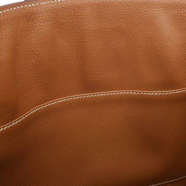 エルメス HERMES バーキン30 ゴールド トゴ ハンドバッグ シルバー金具 茶