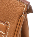 エルメス HERMES バーキン30 ゴールド トゴ ハンドバッグ シルバー金具 茶