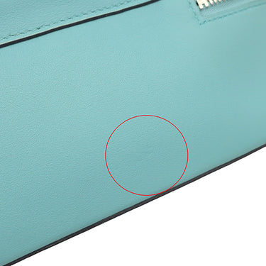 エルメス HERMES ボリードスクレ ブルーアトール スイフト ハンドバッグ シルバー金具 水色