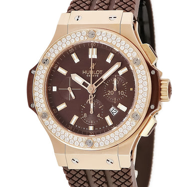 腕時計 ウブロ HUBLOT ビッグバン エボリューション カプチーノ 301.PC.3180.RC.1104 自動巻き メンズ K18RG×チタン 純正ダイヤ