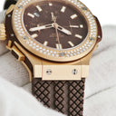 腕時計 ウブロ HUBLOT ビッグバン エボリューション カプチーノ 301.PC.3180.RC.1104 自動巻き メンズ K18RG×チタン 純正ダイヤ