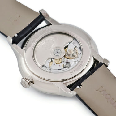 腕時計 ジャケ・ドロー Jaquet Droz グラン セコンド エナメル ブラック J003034284 自動巻き メンズ K18WG無垢 ブラック