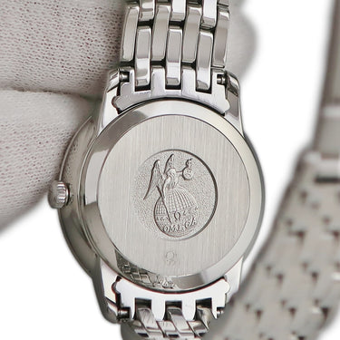 腕時計 オメガ OMEGA デ ヴィル プレステージ 424.10.27.60.55.001 クオーツ レディース 純正ダイヤ ホワイト シェル ローマン