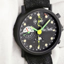 腕時計 アランシルベスタイン ALAIN SILBERSTEIN クロノ2 KRONO AUTO 自動巻き メンズ OH済 トリプルカレンダー ムーンフェイズ ブラックPVD加工