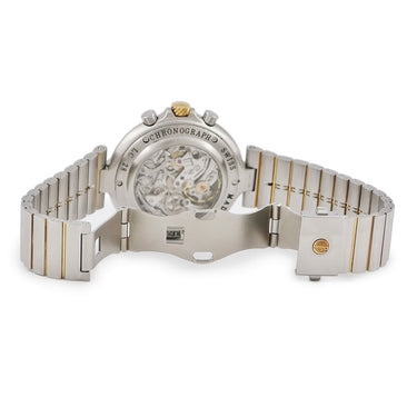 腕時計 ダンヒル dunhill ミレニアム クロノグラフ LC28 手巻き メンズ レマニア ホワイト ローマン