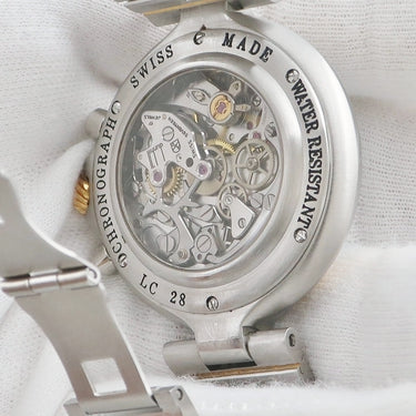 腕時計 ダンヒル dunhill ミレニアム クロノグラフ LC28 手巻き メンズ レマニア ホワイト ローマン