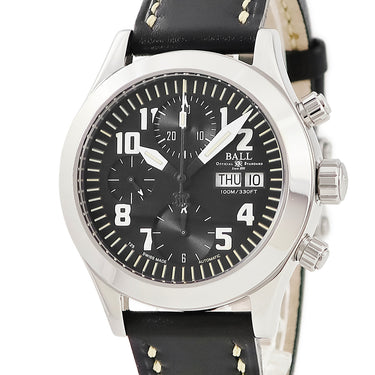 腕時計 ボールウォッチ BALL WATCH エンジニア 2 クロノグラフ CM1020C 自動巻き メンズ OH済 ブラック トリチウム ラウンド