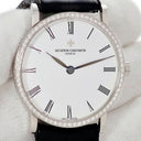 腕時計 ヴァシュロン・コンスタンタン VACHERON CONSTANTIN エッセンシャル パトリモニー 33593/000G 手巻き メンズ レディース OH済 K18WG ダイヤ