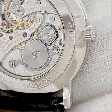 腕時計 ヴァシュロン・コンスタンタン VACHERON CONSTANTIN エッセンシャル パトリモニー 33593/000G 手巻き メンズ レディース OH済 K18WG ダイヤ