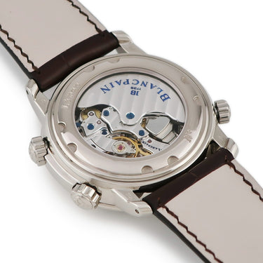 腕時計 ブランパン BLANCPAIN レマン レヴェール GMT 2841-1542-53B 自動巻き メンズ K18WG無垢製 オパーリン
