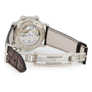 腕時計 ブランパン BLANCPAIN レマン レヴェール GMT 2841-1542-53B 自動巻き メンズ K18WG無垢製 オパーリン