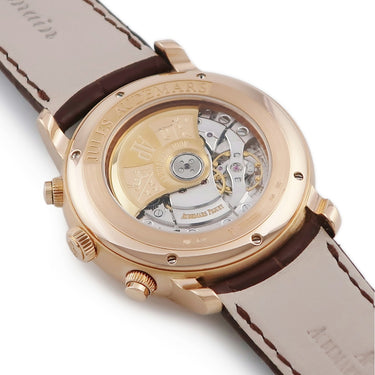 腕時計 オーデマピゲ AUDEMARS PIGUET ジュールオーデマ クロノグラフ 26100OR.OO.D088CR.01 自動巻き メンズ K18PG無垢 ホワイト スモセコ
