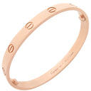 カルティエ Cartier LOVE ラブブレス B6067417 ピンクゴールド K18PG #17 ブレスレット 750 18K 18金 バングル