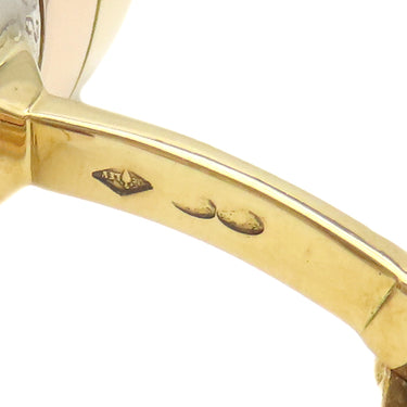 ヴァンクリーフアーペル Van Cleef & Arpels シルバー×イエローゴールド×ピンクゴールド×ホワイトゴールド K18YG K18PG K18WG シルバー925 カフス Au750 トリプルカラー