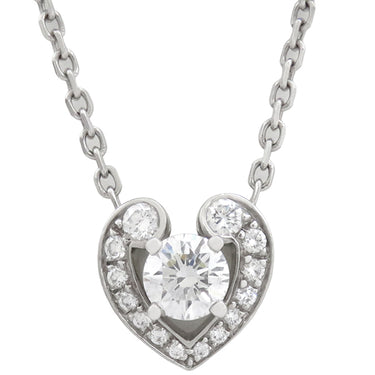 カルティエ Cartier ユアマイン プラチナシルバー Pt950 ダイヤモンド K18WG(留め具) ネックレス プラチナ 950 ハート ダイヤ