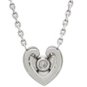 カルティエ Cartier ユアマイン プラチナシルバー Pt950 ダイヤモンド K18WG(留め具) ネックレス プラチナ 950 ハート ダイヤ