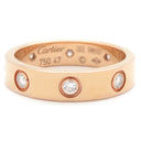 カルティエ Cartier ミニラブリング フルダイヤ B4056247 イエローゴールド K18YG #47(JP7) リング 指輪 LOVE Ring 750 18K YG 18金 8P 7号