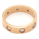 カルティエ Cartier ミニラブリング フルダイヤ B4056247 イエローゴールド K18YG #47(JP7) リング 指輪 LOVE Ring 750 18K YG 18金 8P 7号