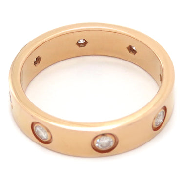 カルティエ Cartier ミニラブリング フルダイヤ B4056247 イエローゴールド K18YG #47(JP7) リング 指輪 LOVE Ring 750 18K YG 18金 8P 7号