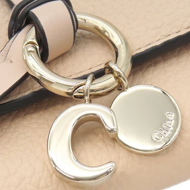 クロエ Chloe アルファベット ミニ コンパクトウォレット CHC21WP945F576J5 セメントピンク レザー 三つ折り財布 ゴールド金具 新品 未使用