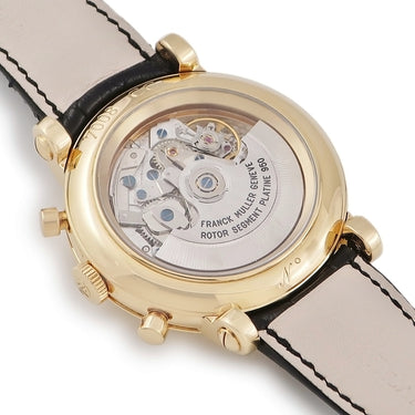 腕時計 フランクミュラー FRANCK MULLER ラウンド クロノグラフ 7008 CC 自動巻き メンズ K18YG無垢