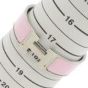 エルメス HERMES クリッククラックH GM ピンクXシルバー メタル エナメル ブレスレット Hブレス