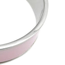 エルメス HERMES クリッククラックH GM ピンクXシルバー メタル エナメル ブレスレット Hブレス