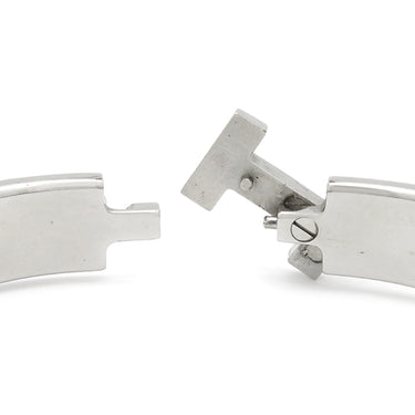 エルメス HERMES クリックHH T4 ブラックXシルバー メタル エナメル ブレスレット Hブレス 黒