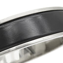 エルメス HERMES クリックHH T4 ブラックXシルバー メタル エナメル ブレスレット Hブレス 黒
