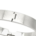 エルメス HERMES クリックHH T4 ブラックXシルバー メタル エナメル ブレスレット Hブレス 黒