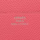 エルメス HERMES ベアン コンビネ ローズアザレ ヴォーエプソン 三つ折り財布 シルバー金具