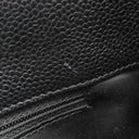 シャネル CHANEL GST トートバッグ A50995 ブラック キャビアスキン トートバッグ シルバー金具 黒 チェーンショルダー ココマーク