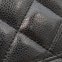 シャネル CHANEL GST トートバッグ A50995 ブラック キャビアスキン トートバッグ シルバー金具 黒 チェーンショルダー ココマーク