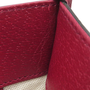 グッチ GUCCI マイクロGG ドラえもん コラボ トート 654345 ブラウン×レッド GGスプリームキャンバス レザー 2WAYバッグ ゴールド金具 茶 赤 牛ドラえもん 肩掛け