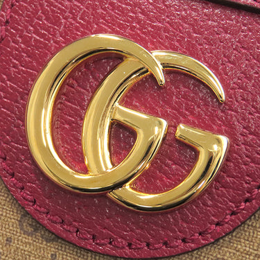 グッチ GUCCI マイクロGG ドラえもん コラボ トート 654345 ブラウン×レッド GGスプリームキャンバス レザー 2WAYバッグ ゴールド金具 茶 赤 牛ドラえもん 肩掛け