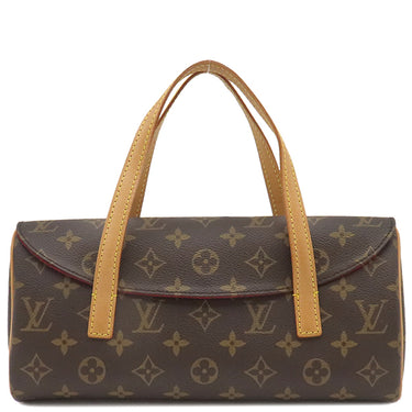 ルイヴィトン LOUIS VUITTON ソナチネ M51902 モノグラム モノグラムキャンバス ハンドバッグ ゴールド金具 茶 赤