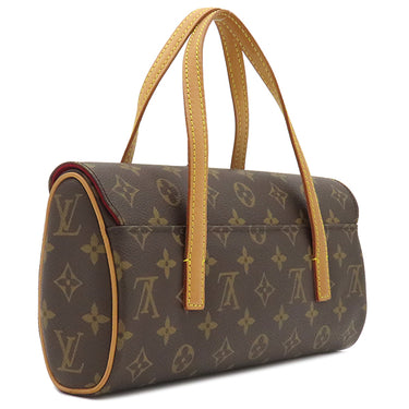 ルイヴィトン LOUIS VUITTON ソナチネ M51902 モノグラム モノグラムキャンバス ハンドバッグ ゴールド金具 茶 赤
