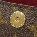 ルイヴィトン LOUIS VUITTON ソナチネ M51902 モノグラム モノグラムキャンバス ハンドバッグ ゴールド金具 茶 赤