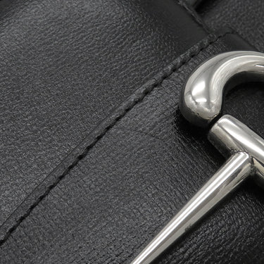 グッチ GUCCI ホースビット 1955 764155 ブラック レザー ショルダーバッグ シルバー金具 黒 ワンショルダーバッグ