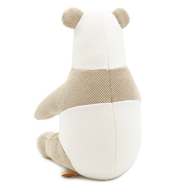 エルメス HERMES パンダ エミール カネル コットン レザー ぬいぐるみ トワルH