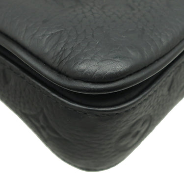 ルイヴィトン LOUIS VUITTON Sロック ヴェルティカル ウェアラブル ウォレット M81524 ノワール トリヨンモノグラムレザー ショルダーバッグ マットブラック金具 斜め掛け 黒