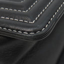 シャネル CHANEL ボーイシャネル シルバー×ブラック カーフ ショルダーバッグ シルバー金具 黒 バイカラー ココマーク