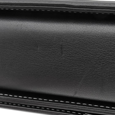 シャネル CHANEL ボーイシャネル シルバー×ブラック カーフ ショルダーバッグ シルバー金具 黒 バイカラー ココマーク