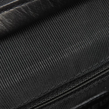 シャネル CHANEL マトラッセ  ブラック レザー ショルダーバッグ シルバー金具 黒 ココマーク トートバッグ 肩掛け