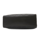 シャネル CHANEL マトラッセ  ブラック レザー ショルダーバッグ シルバー金具 黒 ココマーク トートバッグ 肩掛け