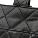 シャネル CHANEL マトラッセ  ブラック レザー ショルダーバッグ シルバー金具 黒 ココマーク トートバッグ 肩掛け