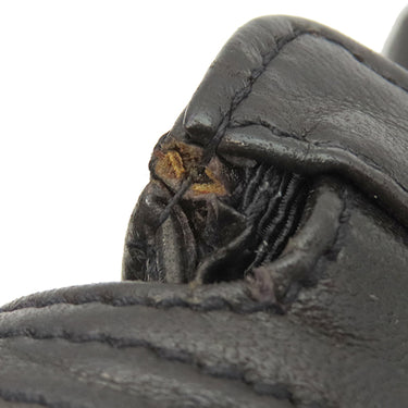 シャネル CHANEL マトラッセ  ブラック レザー ショルダーバッグ シルバー金具 黒 ココマーク トートバッグ 肩掛け