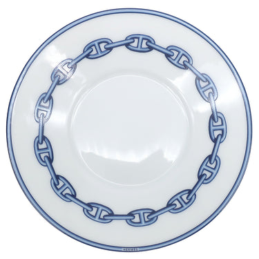 エルメス HERMES シェーヌダンクル モーニングカップ＆ソーサー オーシャンブルー 磁器 食器 コーヒーカップ ティーカップ ポーセリン